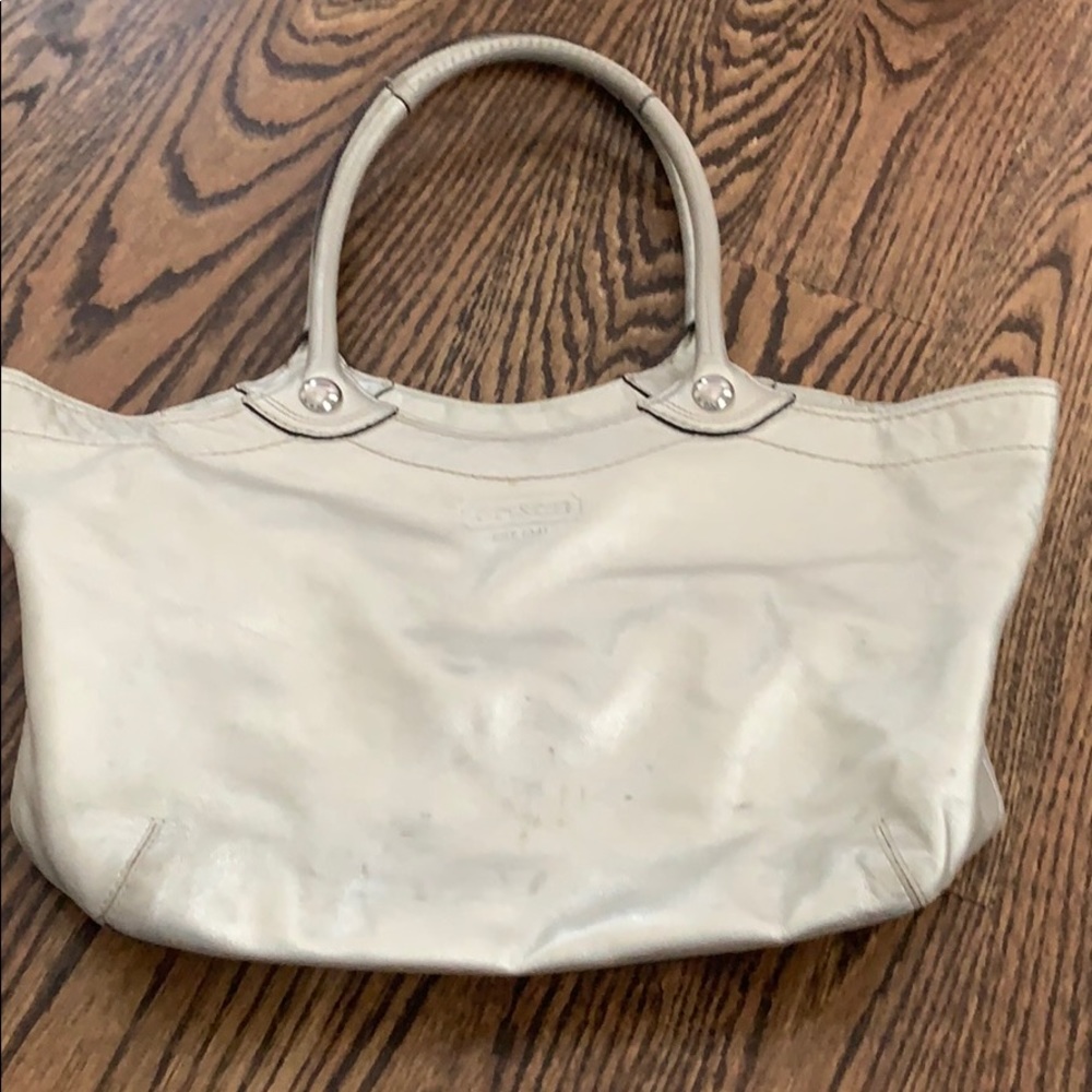Coach Metallic Tote